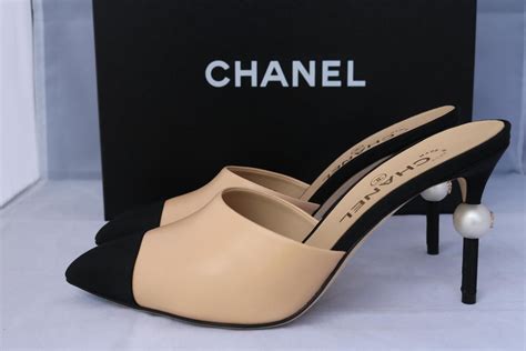 chanel beige heels|Shop CHANEL MULES .